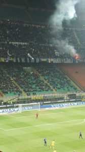 Curva Nord med ett klart budskap till presidenten