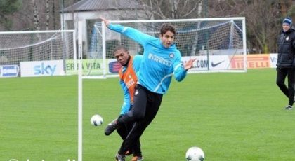 Ricky Alvarez och Maicon i full träning