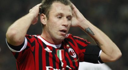 Milans relation med Cassano är allt annat än bra, Inter är vaksamma över situationen.