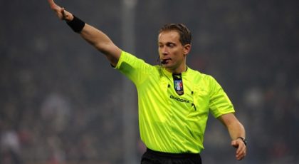 Paolo Valeri to referee this Sunday’s Derby D’Italia