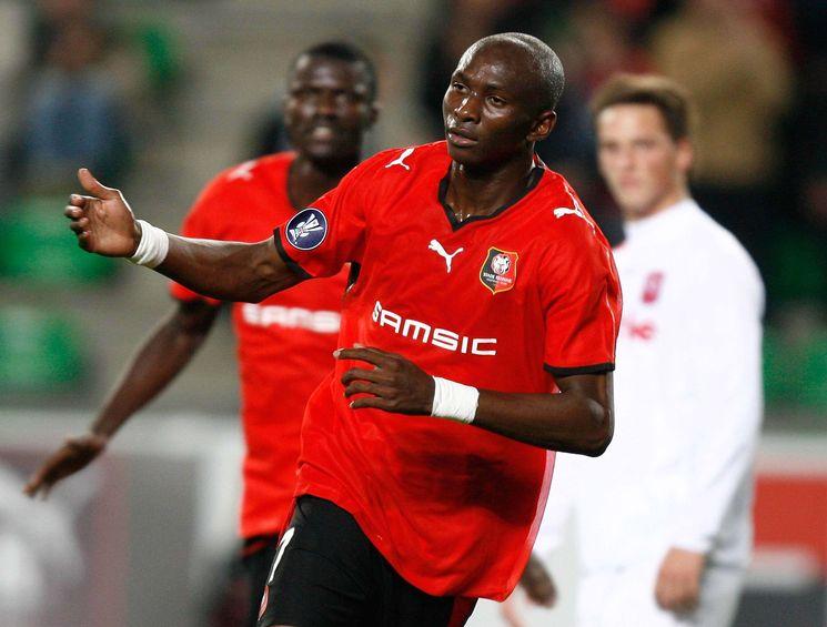 FOOT: RENNES / TWENTE - COUPE UEFA - 18/09/2008 - JOIE RENNAISE 1ER BUT MBIA