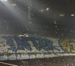 Curva Nord’s Derby choreography