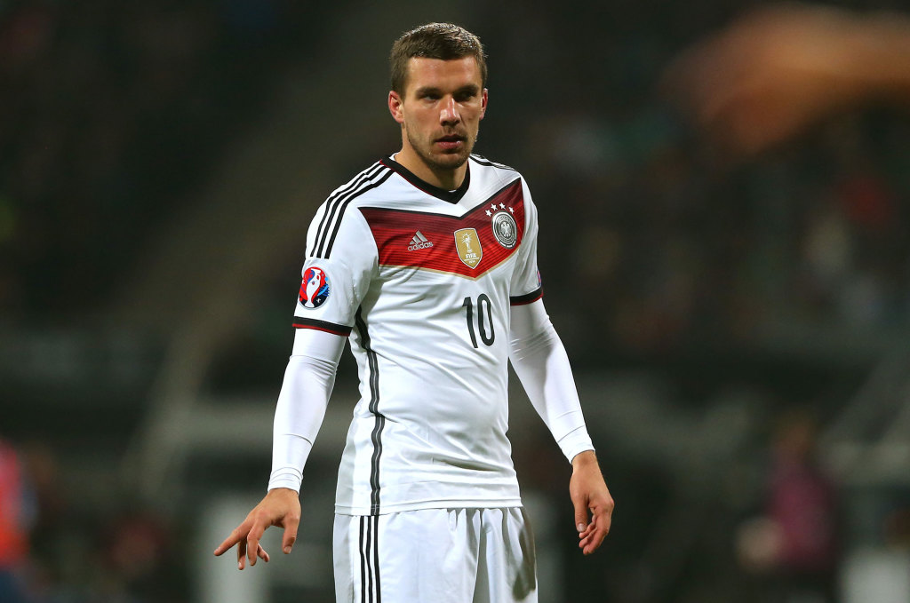 Lukas Podolski scored for Germany