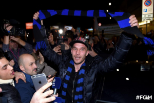 LIVE UPDATES: Podolski’s arrival at Inter