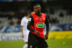 Paul Georges NTEP  - 12.02.2014 - Auxerre / Rennes - 1/8emeFinale Coupe de France Photo : Dave Winter / Icon Sport