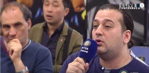 SempreInter.com's Nima Tavallaey Roodsari attending Roberto Mancini's press-conference 