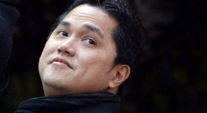 Thohir at Appiano with a Suning Group delegation