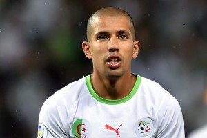 Algeria's forward Sofiane Feghouli looks on during a friendly football match between Algeria and Romania on June 4, 2014, in Geneva, ahead of the upcoming FIFA World Cup 2014 in Brazil. Algeria won 2-1.  AFP PHOTO / FABRICE COFFRINI        (Photo credit should read FABRICE COFFRINI/AFP/Getty Images)
