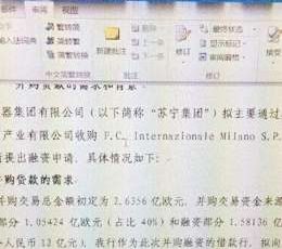 CdS: Document confirms Suning’s purchase of 68.5% shares