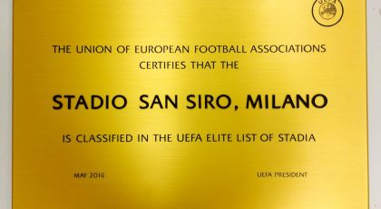 UEFA grants San Siro elite status