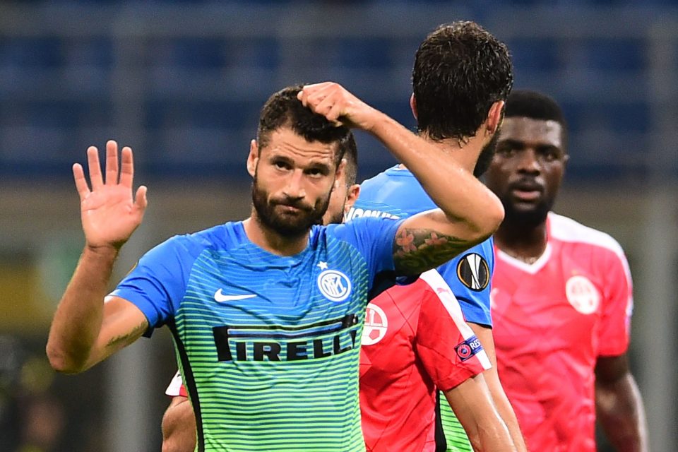 Candreva to Inter Channel: “Great atmosphere at San Siro. Now continuity.”