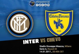 The Saturday night match against Chievo at the Meazza sees Inter try and extend their winning streak to five league matches, match on 14th January at 20:45 CET