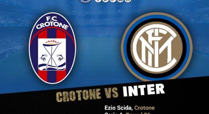 OFFICIAL: Starting Line-ups Inter vs Crotone