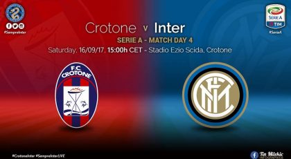 OFFICIAL – Starting Line-ups: Crotone vs Inter: Dalbert starts again