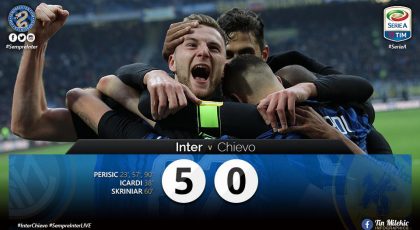 VIDEO – Highlights: Inter 5 – 0 Chievo: 5 Star Inter Go Top Of The Serie A