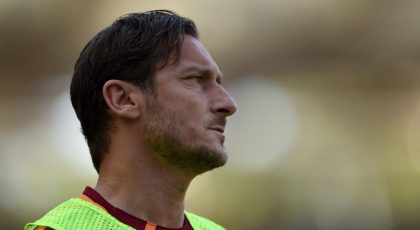 Totti: “Inter Deserve To Be At The Top Of The Table”