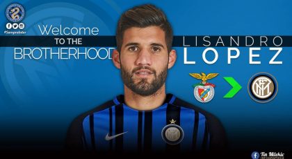 OFFICIAL – Inter Confirm Lisandro Lopez Capture