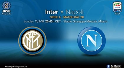 OFFICIAL – Starting Lineups Inter vs Napoli: Icardi and Miranda start