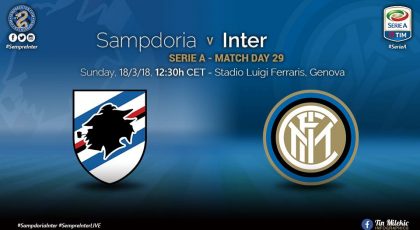 OFFICIAL- Starting Lineups Sampdoria vs Inter: Spalletti persists with the same 11 as Napoli