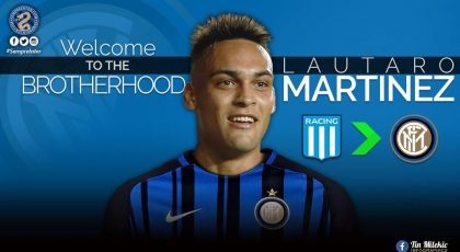 Inter Register Lautaro Martinez Signing At Lega Calcio