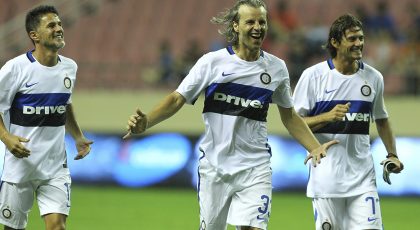 Colonnese Returns To Inter HQ To Lift The UEFA Cup Trophy Again