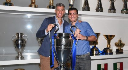 Ex-Inter Striker Nicola Ventola Visits Inter HQ