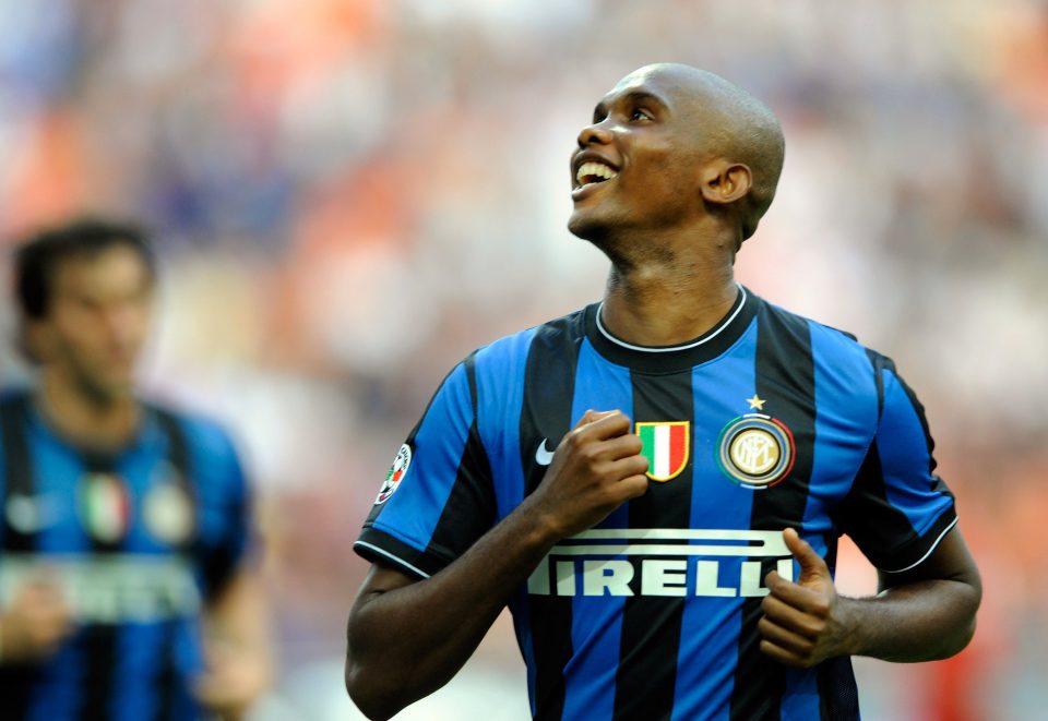 Photo – Inter Welcome Treble Hero Samuel Eto’o Into Nerazzurri Hall Of Fame