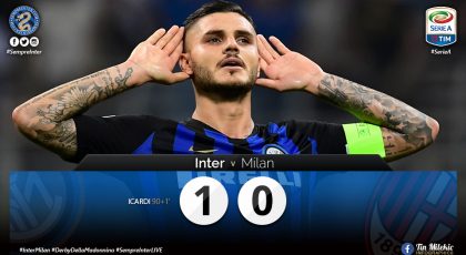 WATCH – Highlights – Inter 1 – 0 AC Milan: Seventh Heaven For The Nerazzurri