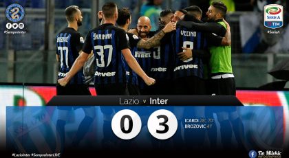 WATCH – Highlights – Lazio 0 – 3 Inter: A Black & Blue Masterclass