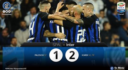 WATCH – Highlights – SPAL 1 – 2 Inter: Six In A Row