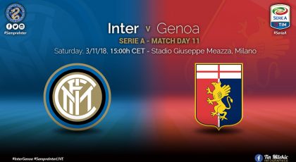 Preview: Inter vs Genoa – On the road to seventh heaven