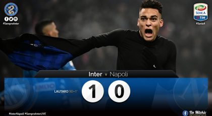 WATCH – Highlights Inter 1 – 0 Napoli: Christmas Came A Day Late This Year