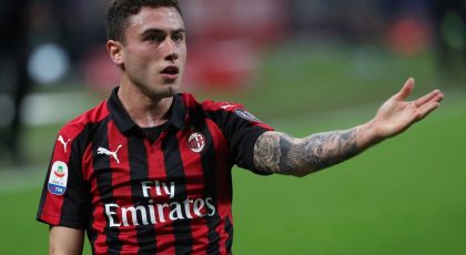 AC Milan Full Back Davide Calabria Under Fire For Making Obscene Gestures To Inter Fans
