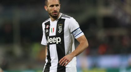 Chiellini Back In Full Training For Juventus Ahead Of Inter Clash
