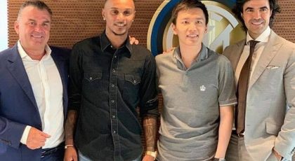 Agent Federico Pastorello Poses With Inter President Zhang & New Signing Lazaro: “Another Deal Done”