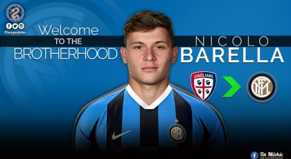 OFFICIAL – Inter Complete Signing Of Nicolò Barella From Cagliari