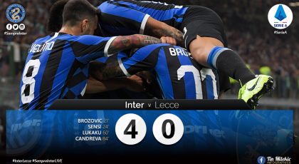 WATCH – Highlights Inter 4 – 0 Lecce: Mayhem At The Meazza