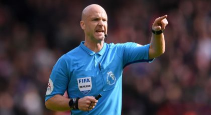Anthony Taylor To Referee Inter vs Borussia Dortmund