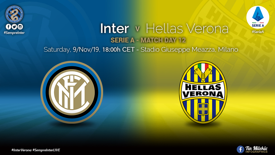 OFFICIAL - Starting Lineups Inter vs Hellas Verona: Lazaro & Biraghi