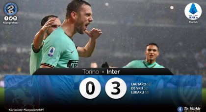 WATCH – Highlights Torino 0 – 3 Inter: Nerazzurri Win In Turin For First Time Since 2015