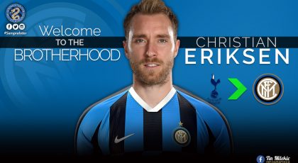OFFICIAL – Inter Complete The Signing Of Christian Eriksen From Tottenham Hotspur