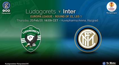 Official – Starting Lineups Ludogorets Vs Inter: Alexis Sanchez & Andrea Ranocchia Start