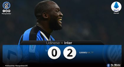 Watch – Highlights Udinese 0 – 2 Inter: Romelu Lukaku’s Brace Secured The 3 Points