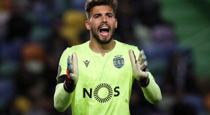 Inter & AC Milan To Battle It Out For Sporting Goalkeeper Luis Maximiano