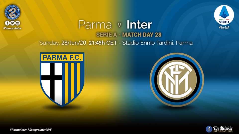 Official – Starting Lineups Parma Vs Inter: Gagliardini, Biraghi, Godin & D’Ambrosio All Start