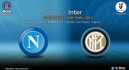 Official – Starting Lineups Napoli Vs Inter: Christian Eriksen Starts Behind Lautaro Martinez & Romelu Lukaku