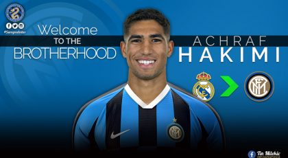 Official – Inter Complete Signing Of Achraf Hakimi From Real Madrid