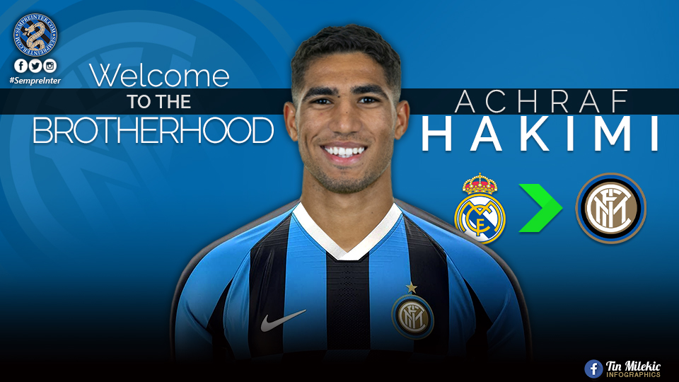 Inter close to signing Achraf Hakimi from Real Madrid for €40m