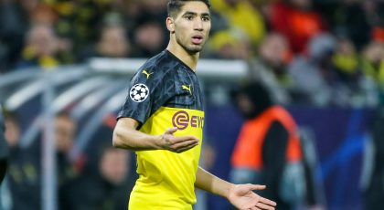 Inter Yet To Make A Move For Real Madrid Owned BVB Loanee Achraf Hakimi