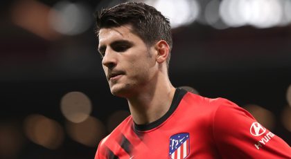 Inter Linked Morata Fears Losing Starting Place In Atletico Madrid Team To Cavani
